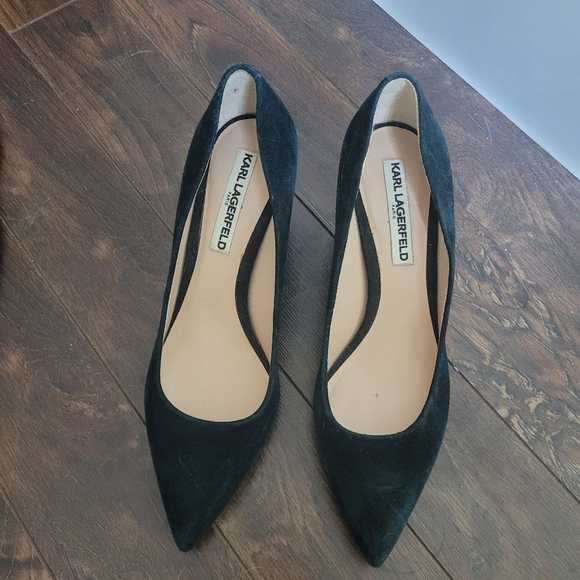 Karl Lagerfeld Suede Pumps - Picture 2 of 5